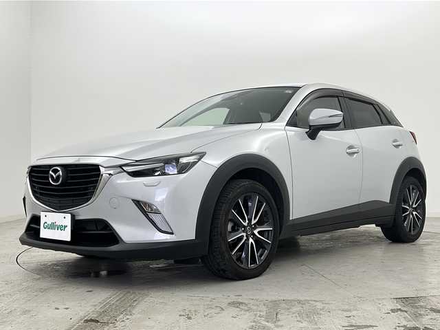 マツダ ＣＸ－３ XD 宮城県 2017(平29)年 5.4万km セラミックM 禁煙車/純正エンジンスターター/i-ACTIVSENSE/・トラクションコントロールシステム/・アイ・ストップ/・スマートブレーキサポート/マツダコネクトナビ/・BT.CD.DVD.USB.AUX/フルセグTV/バックカメラ/ビルトインETC/ドライブレコーダー(F)/革巻ステアリング/ステアリングスイッチ/プッシュスタート/スマートキー×2/純正フロアマッド/純正18インチアルミホイール/社外17インチアルミホイール(積込み)/【225/55/17 冬 残5mm】/LEDヘッドライト/リアフォグランプ/横滑り防止機能