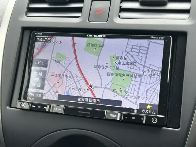 日産 マーチ 12X FOUR Vセレクション 道南・函館 2019(平31)年 6.2万km ブリリアントホワイトパール 社外ＳＤナビ（ＢＴ／ＣＤ／ＤＶＤ）/バックカメラ/ＥＴＣ/プッシスタート/横滑り防止装置/電動格納ミラー/スマートキー/オートライト