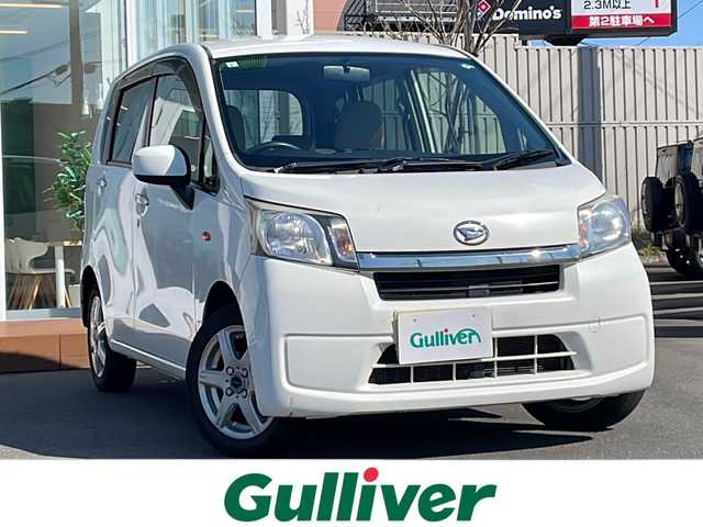 ダイハツ ムーヴ L 道央・札幌 2013(平25)年 9.4万km ホワイト ・４WD/・社外ナビ/　CD＆DVD＆USB＆TV/・アイドリングストップ/・リモコンキー/・電動格納ミラー/・ABS/・横滑り防止装置/・純正フロアマット/・ドアバイザー/・スペアキー