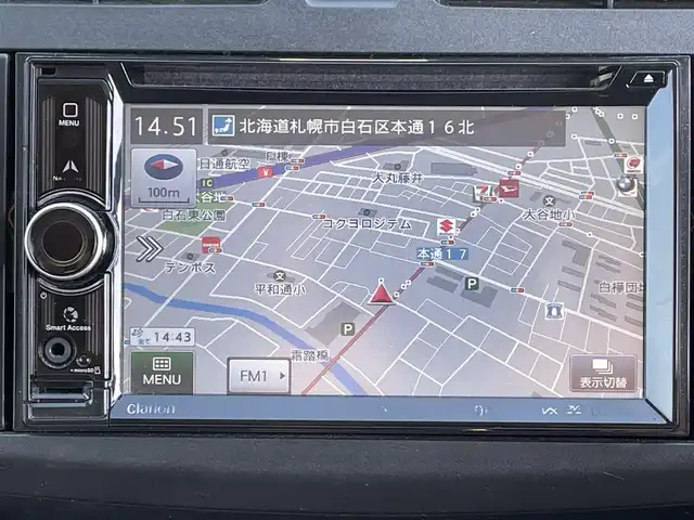 ダイハツ ムーヴ L 道央・札幌 2013(平25)年 9.4万km ホワイト ・４WD/・社外ナビ/　CD＆DVD＆USB＆TV/・アイドリングストップ/・リモコンキー/・電動格納ミラー/・ABS/・横滑り防止装置/・純正フロアマット/・ドアバイザー/・スペアキー