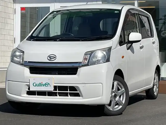 ダイハツ ムーヴ L 道央・札幌 2013(平25)年 9.4万km ホワイト ・４WD/・社外ナビ/　CD＆DVD＆USB＆TV/・アイドリングストップ/・リモコンキー/・電動格納ミラー/・ABS/・横滑り防止装置/・純正フロアマット/・ドアバイザー/・スペアキー