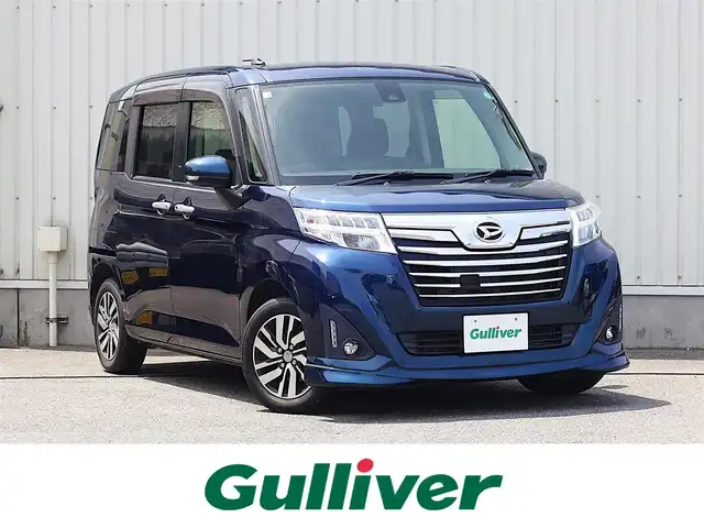 ダイハツ トール カスタムG SAⅡ 山形県 2018(平30)年 6.2万km レーザーブルークリスタルシャイン 衝突被害軽減システム/純正SDナビ/　　【CD DVD BT フルセグ USB】/バックカメラ/両側パワースライドドア/クルーズコントロール/LEDオートヘッドライト/純正14インチアルミホイール/アイドリングストップ/ステアリングスイッチ/電動格納ウィンカーミラー/フォグランプ/スマートキー
