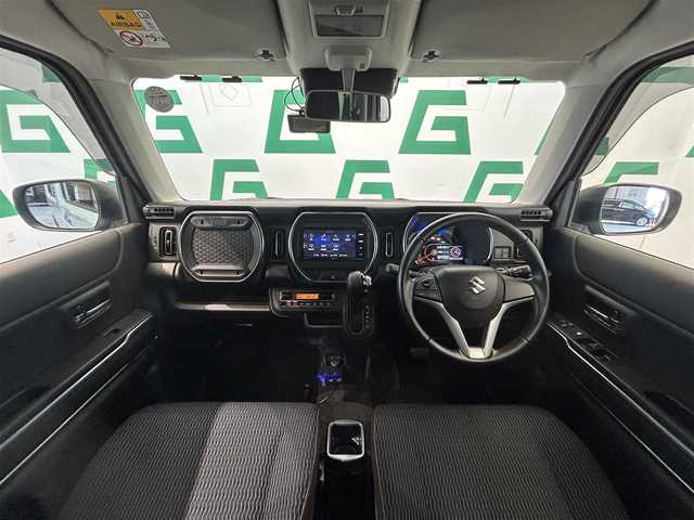 スズキ ハスラー Jスタイル 鹿児島県 2021(令3)年 3.2万km オフブルーメタリック/ガンメタリック2トーンルーフ スズキセーフティサポート/社外SDナビ【AVN-P10W】/（CD/DVD/フルセグ/Bluetooth/SD）/社外前後ドライブレコーダー/ステアリングリモコン/前席シートヒーター/アイドリングストップ/ルーフレール/電動格納ミラー/純正LEDヘッドライト/オートライト/社外フロアマット/純正15インチアルミ/純正ドアバイザー