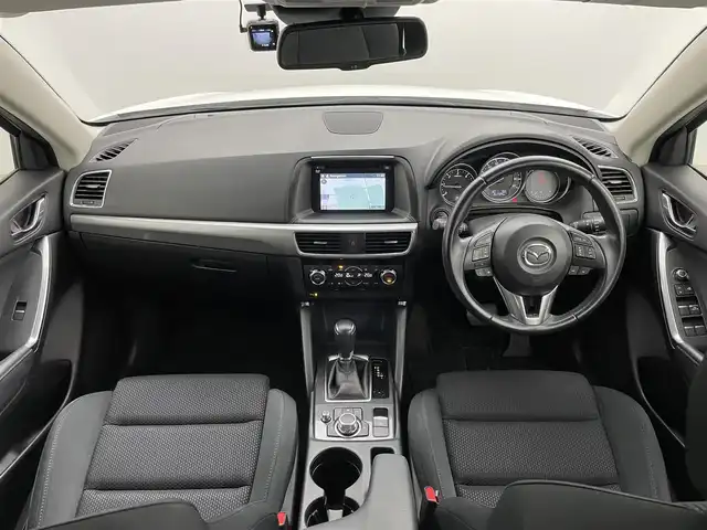 マツダ ＣＸ－５ XD プロアクティブ 岡山県 2016(平28)年 6.2万km クリスタルホワイトパールマイカ 純正7インチナビ/Bluetooth/地デジフルセグ/CD/DVD/バックカメラ/サイドカメラ/衝突軽減ブレーキ/レーダークルーズコントロール/社外ドライブレコーダー/ビルトインETC/ブラインドスポットモニター/ステアリングスイッチ/LEDヘッドライト/オートライト /プッシュスタート /スマートキー/純正19インチアルミホイール/アイドリングストップ/MTモード付きAT/新車保証書/取扱説明書/スペアキー×１