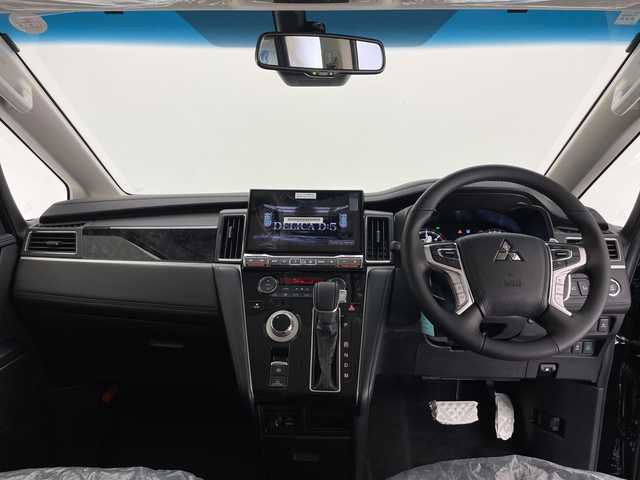 三菱 デリカＤ：５ ブラックエディション 長野県 2025(令7)年 0.1千km アメジストブラック 4WD/ALPINE11型SDナビ（型番：EX11NX）/（フルセグTV＆CD＆DVD＆SD＆BL＆HDMI＆AppleCarPlay＆AndroidAuto）/全方位カメラ/クルーズコントロール（追従あり）/衝突被害軽減ブレーキ/レーンキープアシスト/BSM/両側パワースライドドア/寒冷地仕様/シートヒーター（前席）/パワーシート（D席）/パワーバックドア/パドルシフト/ステアリングヒーター/LEDヘッドライト/オートマチックハイビーム/18インチ純正アルミホイール/スマートキー/スペアキー１本/保証書/取扱説明書