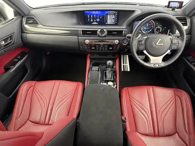 レクサス ＧＳ Ｆ 愛知県 2016(平28)年 3.7万km ホワイトノーヴァガラスフレーク マークレビンソン/オレンジキャリパー/純正SDナビ/フルセグTV/Bluetooth/CD/DVD/赤レザーシート/前席パワーシート/シートヒーター/ベンチレーション/レーダークルーズコントロール/バックカメラ/ETC2.0/パワートランクリッド/レクサスセーフティシステム/ブラインドスポットモニター/クリアランスソナー/３眼LEDヘッドライト/パドルシフト/ステアリングスイッチ/BBS製19インチ純正アルミホイール