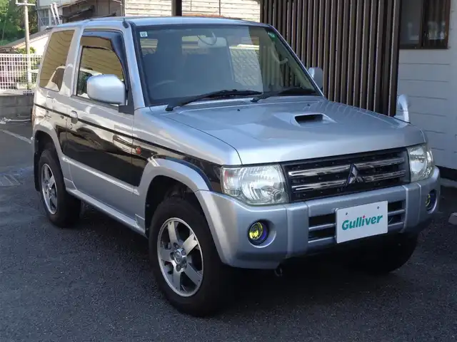 三菱 パジェロ ミニ VR 鹿児島県 2011(平23)年 7.1万km クールシルバーM/アメジストブラック 社外CD KENWOODRDT-161/前後ドライブレコーダー/背面タイヤハードケース/ヘッドライトレベライザー/フォグライト/キーレス