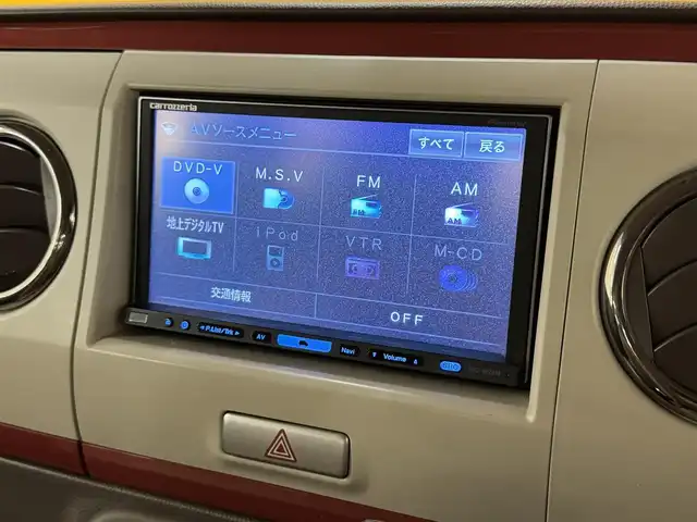 スズキ ラパン ショコラ X 群馬県 2014(平26)年 7.4万km ミルクティーベージュメタリック 社外７インチナビ/・AM/FM/フルセグTV/・CD/DVD/MSV/キセノンヘッドライト/レザーシート/ETC/純正フロアマット/純正ドアバイザー/スマートキー/プッシュスタート