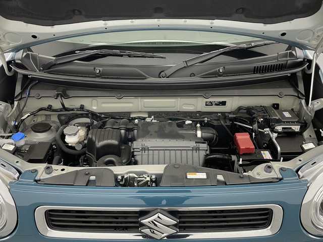 スズキ ハスラー HYBRID X 長野県 2025(令7)年 0.2万km デニムブルー ガンメタリック 2トーン Bluetooth/FM/AM/クルーズコントロール（追従あり）/レーンキープアシスト/コーナーセンサー（後のみ）/ドライブレコーダー（前後）/横滑り防止装置/盗難防止装置/衝突被害軽減システム/シートヒーター（前席）/スマートフォン連帯/アイドリングストップ/電動格納ミラー/オートライト/オートマチックハイビーム/純正夏タイヤ/純正フロアマット/LEDヘッドライト/スマートキー/ドアバイザー