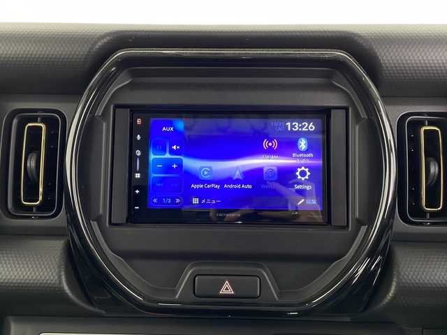 スズキ ハスラー HYBRID X 長野県 2025(令7)年 0.2万km デニムブルー ガンメタリック 2トーン Bluetooth/FM/AM/クルーズコントロール（追従あり）/レーンキープアシスト/コーナーセンサー（後のみ）/ドライブレコーダー（前後）/横滑り防止装置/盗難防止装置/衝突被害軽減システム/シートヒーター（前席）/スマートフォン連帯/アイドリングストップ/電動格納ミラー/オートライト/オートマチックハイビーム/純正夏タイヤ/純正フロアマット/LEDヘッドライト/スマートキー/ドアバイザー