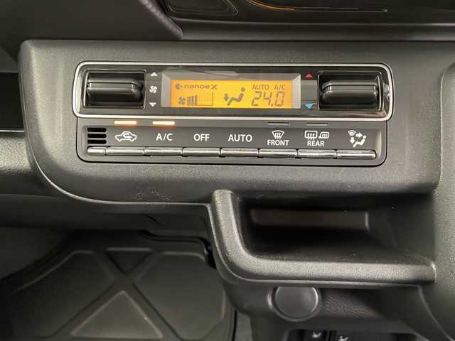 スズキ ハスラー HYBRID X 長野県 2025(令7)年 0.2万km デニムブルー ガンメタリック 2トーン Bluetooth/FM/AM/クルーズコントロール（追従あり）/レーンキープアシスト/コーナーセンサー（後のみ）/ドライブレコーダー（前後）/横滑り防止装置/盗難防止装置/衝突被害軽減システム/シートヒーター（前席）/スマートフォン連帯/アイドリングストップ/電動格納ミラー/オートライト/オートマチックハイビーム/純正夏タイヤ/純正フロアマット/LEDヘッドライト/スマートキー/ドアバイザー