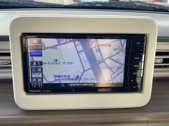 スズキ ラパン S 三重県 2020(令2)年 3.2万km コフレピンクパールメタリック 社外ナビ/フルセグTV/シートヒーター/前方ドラレコ/バックソナー/プリクラッシュ/横滑り防止/ベンチシート/アイドリングストップ/オートライト/電動格納ミラー　/純正フロアマット/純正ドアバイザー/禁煙車