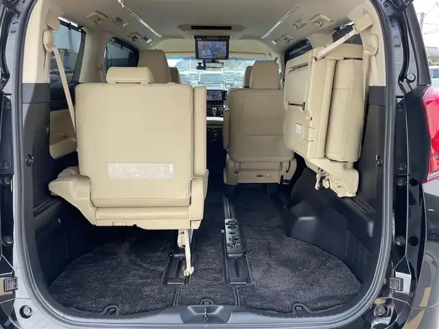 トヨタ アルファード G サイドリフトアップ 宮崎県 2019(令1)年 4.1万km ブラック 純正SDナビ/（CD/DVD/AM/FM/BT)/フルセグTV/TVキャンセラー/バックカメラ/純正フリップダウンモニタ/両側パワースライドドア/デジタルインナーミラー/レーダークルーズコントロール/ステアリングスイッチ/ブラインドスポットモニタ/クリアランスソナー/100電源/D席/N席シートヒーター/D席/N席シートクーラー/D席/N席パワーシート/横滑り防止機能/TRDエアロ/ビルトインETC