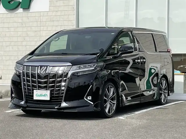 トヨタ アルファード G サイドリフトアップ 宮崎県 2019(令1)年 4.1万km ブラック 純正SDナビ/（CD/DVD/AM/FM/BT)/フルセグTV/TVキャンセラー/バックカメラ/純正フリップダウンモニタ/両側パワースライドドア/デジタルインナーミラー/レーダークルーズコントロール/ステアリングスイッチ/ブラインドスポットモニタ/クリアランスソナー/100電源/D席/N席シートヒーター/D席/N席シートクーラー/D席/N席パワーシート/横滑り防止機能/TRDエアロ/ビルトインETC