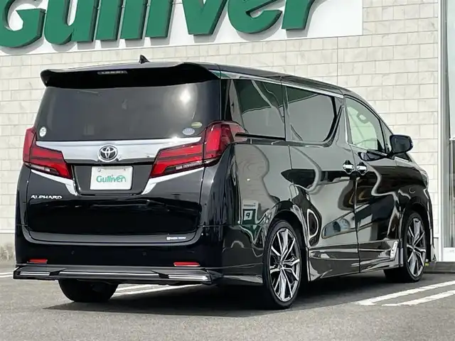 トヨタ アルファード G サイドリフトアップ 宮崎県 2019(令1)年 4.1万km ブラック 純正SDナビ/（CD/DVD/AM/FM/BT)/フルセグTV/TVキャンセラー/バックカメラ/純正フリップダウンモニタ/両側パワースライドドア/デジタルインナーミラー/レーダークルーズコントロール/ステアリングスイッチ/ブラインドスポットモニタ/クリアランスソナー/100電源/D席/N席シートヒーター/D席/N席シートクーラー/D席/N席パワーシート/横滑り防止機能/TRDエアロ/ビルトインETC