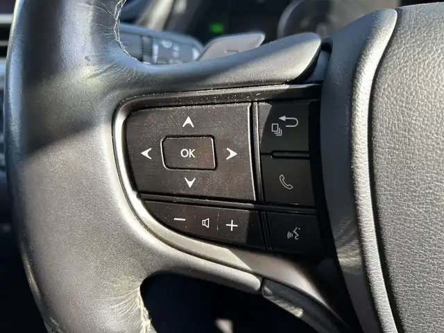 レクサス ＥＳ 300h バージョンL 岡山県 2019(令1)年 9.5万km ブラック 登録時走行距離94896km/サンルーフ/純正12.3型ナビ/（AM/FM/CD/DVD/BT/TV/CarPlay）/パノラミックビューモニター/デジタルインナーミラー/レザーシート/D/N席シートヒーター/ベンチレーション/D/N席パワーシート/パワーバックドア/レクサスセーフティシステム/・プリクラッシュセーフティ/・レーンディパーチャアラート/・アダプティブクルーズコントロール/・オートマチックハイビーム/・ブラインドスポットモニター/純正18インチアルミホイール/LEDヘッドライト/ビルトインETC/スマートキー×２/カードキー