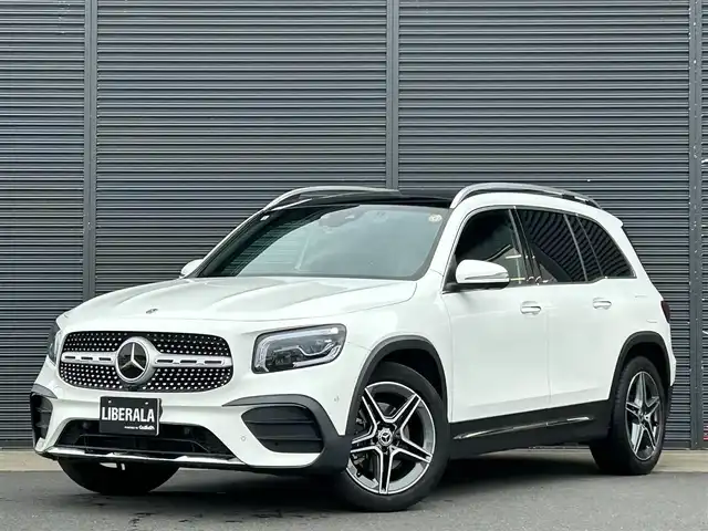 メルセデス・ベンツ Ｍ・ベンツ ＧＬＢ２００ｄ 4マチック AMGライン 茨城県 2021(令3)年 4.6万km ポーラホワイト ワンオーナー/パノラマスライディングルーフ/半革/シートヒーター/M付パワーシート/パワーテールゲート/ナビ/12セグ/BT/USB/RSP/ACC/LKA/BSA/マルチLED/ルーフレール/ETC2.0/360°ドラレコ/禁煙車