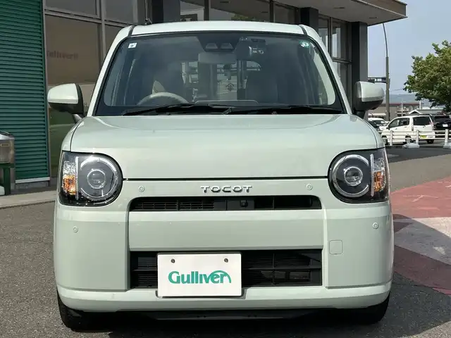 ダイハツ ミラ トコット G リミテッド SAⅢ 香川県 2019(令1)年 5.8万km セラミックグリーンM ワンオーナー/社外SDナビ/【CD/DVD/Bluetooth/フルセグ】/全方位カメラ/前後コーナーセンサー/前後ドライブレコーダー/【ZDR-015】/前席シートヒーター/ETC/プッシュスタート/スマートキー/LEDヘッドライト/保証書/取扱説明書
