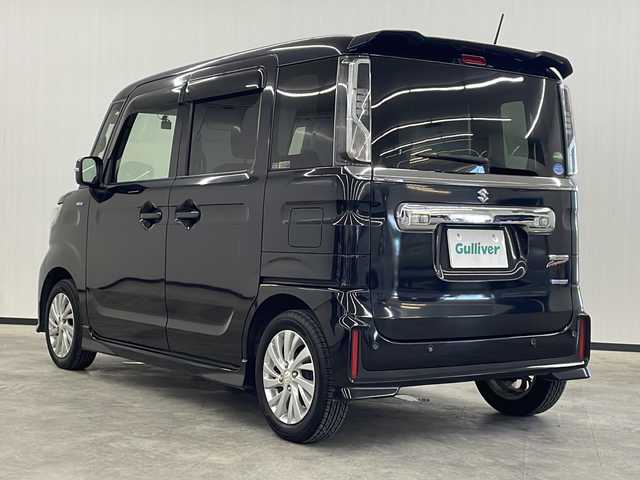 スズキ スペーシア カスタム HYBRID GS 長崎県 2020(令2)年 7.8万km ブルーイッシュブラックパール3 ワンオーナー/社外ナビ（MDV-S706W）/オートライト/ドライブレコーダー/衝突軽減システム/車線逸脱システム/コーナーセンサー/片側パワースライドドア/ETC/運転席シートヒーター/ステアリングスイッチ/14インチ純正AW/純正フロアマット