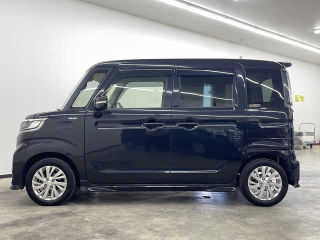 スズキ スペーシア カスタム HYBRID GS 長崎県 2020(令2)年 7.8万km ブルーイッシュブラックパール3 ワンオーナー/社外ナビ（MDV-S706W）/オートライト/ドライブレコーダー/衝突軽減システム/車線逸脱システム/コーナーセンサー/片側パワースライドドア/ETC/運転席シートヒーター/ステアリングスイッチ/14インチ純正AW/純正フロアマット