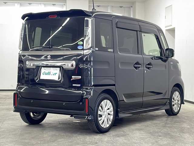 スズキ スペーシア カスタム HYBRID GS 長崎県 2020(令2)年 7.8万km ブルーイッシュブラックパール3 ワンオーナー/社外ナビ（MDV-S706W）/オートライト/ドライブレコーダー/衝突軽減システム/車線逸脱システム/コーナーセンサー/片側パワースライドドア/ETC/運転席シートヒーター/ステアリングスイッチ/14インチ純正AW/純正フロアマット