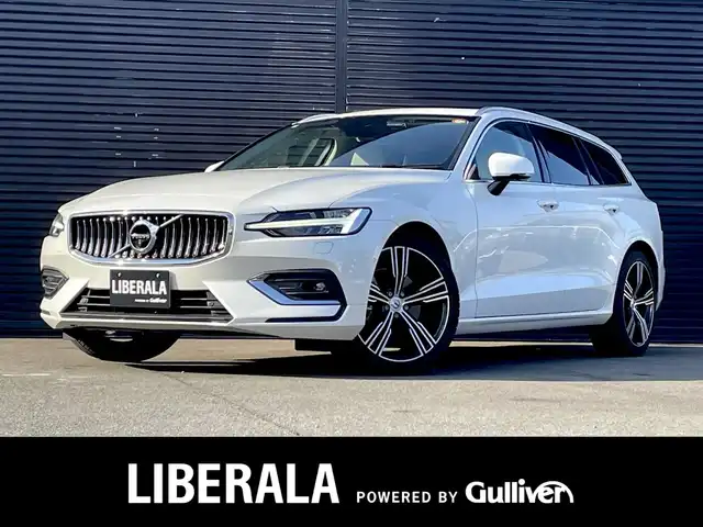 ボルボ Ｖ６０ B5 インスクリプション 三重県 2021(令3)年 4.9万km クリスタルホワイトP サンルーフ/ACC/インテリセーフ/ベージュレザー/シートベンチレーション/シートヒーター/ステアリングヒーター/純正19インチアルミ/電動リアゲート/純正ナビ/全方位カメラ/バックカメラ/フルセグTV/ETC