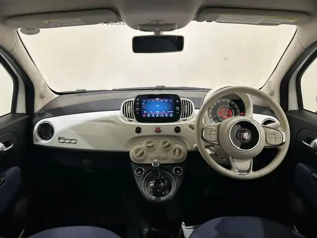 フィアット ５００ ツインエア カルト 熊本県 2022(令4)年 4万km 白 ・キーレス/・クルーズコントロール/・純正ディスプレイオーディオ/　【Bluetooth・USB・AppleCarPlay】/・ETC/・保証書/取説