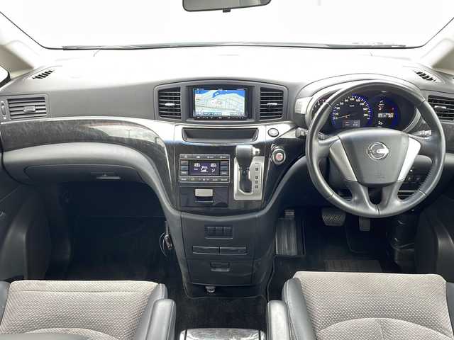 日産 エルグランド ライダー 黒クロス マニュアル 島根県 2010(平22)年 5.5万km ファントムブラック 社外HDDナビ/フルセグTV/Bluetooth接続/バックカメラ/両側パワースライドドア/スマートキー/プッシュスタート/ETC/横滑り防止装置/ハーフレザーシート/オートライト/オットマン