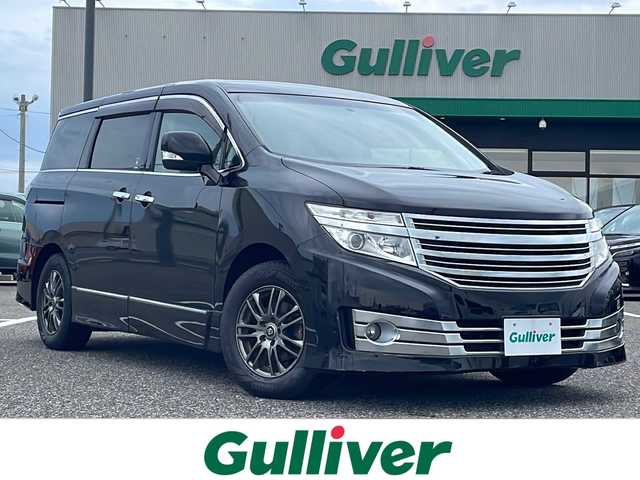 日産 エルグランド ライダー 黒クロス マニュアル 島根県 2010(平22)年 5.5万km ファントムブラック 社外HDDナビ/フルセグTV/Bluetooth接続/バックカメラ/両側パワースライドドア/スマートキー/プッシュスタート/ETC/横滑り防止装置/ハーフレザーシート/オートライト/オットマン