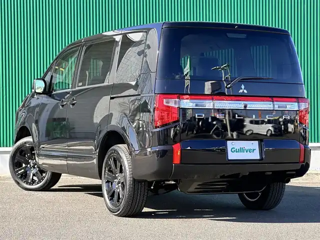 三菱 デリカＤ：５ ブラックエディション 宮城県 2025(令7)年 0.1千km アメジストブラック ブラックエディション/ナビ取付パッケージ＋後席用モニター取付パッケージ/電動サイドステップレス/＝＝＝/e-Assist/・衝突被害軽減ブレーキシステム/・車線逸脱警報システム/・レーダークルーズコントロール/・オートマチックハイビーム/・誤発進抑制機能（前進時）/・後側方車両検知警報システム/・後退時車両検知警報システム/アルパイン11インチナビ（EX11NX）/・CD/DVD/・Bluetooth/・フルセグTV/マルチアラウンドモニター（自動暴言ルームミラー）/ワンタッチ開閉機能付パワースライドドア（両側）/パワーバックドア/ハーフレザーシート/運転席パワーシート/シートヒーター/ステアリングヒーター/革巻きステアリング/ステアリングスイッチ/パドルシフト/電動パーキングブレーキ/ブレーキホールド/LEDヘッドランプ/フォグランプ/オートライト/スマートキー＆プッシュスタート/スペアキー1本/電動格納ミラー/純正18インチアルミホイール/W/サイド/カーテンエアバッグ