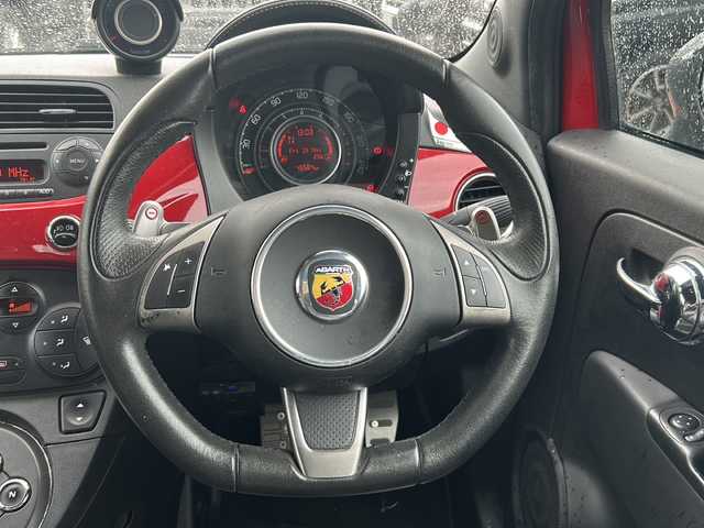 アバルト ５９５Ｃ ツーリズモ 沖縄県 2014(平26)年 4.7万km 赤Ⅱ 純正ＣＤオーディオ/オープンカー/ＥＴＣ/コーナーセンサー/ステアリングスイッチ/パドルシフト/レザーシート/横滑り防止装置