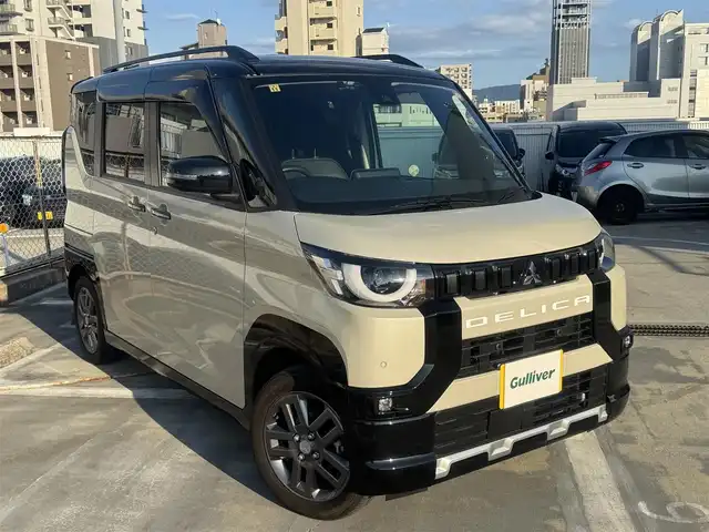 三菱 デリカミニ T プレミアム 広島県 2023(令5)年 0.6万km アイボリーⅡ ワンオーナー/ナチュラルアイボリー&ブラックマイカ/マイパイロット/・レーダークルーズコントロール/・車線維持支援機能/純正9型ナビ（MM222D-LM）/・フルセグTV/・Bluetooth/デジタルルームミラー/マルチアラウンドモニター/電動パーキングブレーキ/ブレーキオートホールド/プラズマクラスター付リアサーキュレーター/アダプティブLEDヘッド/フロントシートヒーター/ステアリングヒーター/ドライブレコーダー（DJ6）