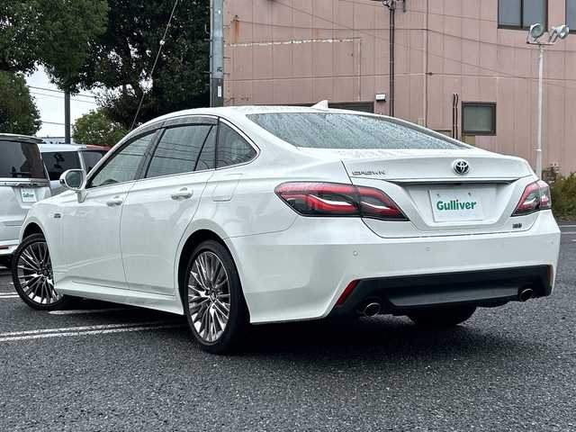 トヨタ クラウン ハイブリッド S 千葉県 2018(平30)年 1.9万km ホワイトパールクリスタルシャイン メーカーナビ　ステアヒーター　シートヒーター　パドルシフト　ステアスイッチ　ドラレコ　パワーシート　レーダークルーズ　AC100V　ＥＴＣ　純正１８ＡＷ　AHB LTA PCS 前後センサー LED