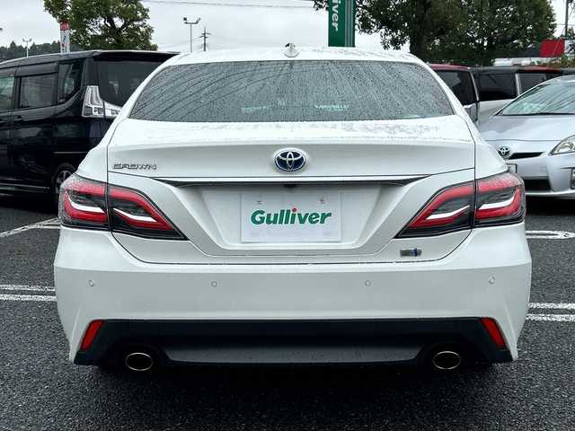 トヨタ クラウン ハイブリッド S 千葉県 2018(平30)年 1.9万km ホワイトパールクリスタルシャイン メーカーナビ　ステアヒーター　シートヒーター　パドルシフト　ステアスイッチ　ドラレコ　パワーシート　レーダークルーズ　AC100V　ＥＴＣ　純正１８ＡＷ　AHB LTA PCS 前後センサー LED