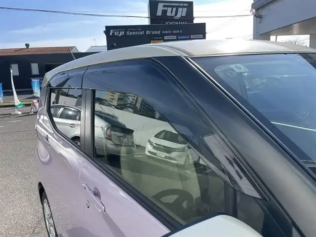 日産 デイズ X 新潟県 2024(令6)年 1.9万km ピンク フローズンバニラパール＆シルキーライラック/ワンオーナー/4WD/純正ホイール夏タイヤ/メモリナビ/フルセグテレビ/バックカメラ/アラウンドビューモニター/ウィンカーミラー/ドアバイザー/プッシュスタート/ETC/純正フロアマット/ステアリングヒーター/運転助手席シートヒーター/アイドリングストップ/Bluetooth/ドライブレコーダー/SOSスイッチ/スペアキー1個