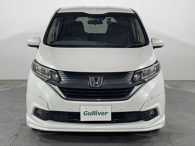ホンダ フリード G ホンダセンシング 広島県 2018(平30)年 4.8万km ホワイトオーキッドパール 純正９型ナビ　/両側パワースライドドア　/エアロ　/レーダークルーズコントロール　/バックカメラ　/フルセグ　/レーンキープアシスト　/衝突軽減ブレーキ　/コーナーセンサー　/LEDヘッドランプ　/ドラレコ　/ETC/純正１５インチアルミホイール(185/65/R15)/エアバック（運転席/助手席）