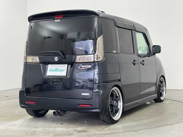 スズキ スペーシア カスタム XS 兵庫県 2013(平25)年 7.6万km ブルーイッシュブラックパール3 ・社外ナビ/CD/DVD/Bluetooth/TV/・バックカメラ/・両側パワースライドドア/・社外17インチアルミホイール/・社外マフラー/・フロントEAGER車高調/・リアTEIN車高調/・スマートキー/・プッシュスタート/・HIDヘッドライト/・フォグランプ/・オートライト/・レザー調シートカバー/・社外ドライブレコーダー