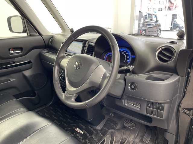 スズキ スペーシア カスタム XS 兵庫県 2013(平25)年 7.6万km ブルーイッシュブラックパール3 ・社外ナビ/CD/DVD/Bluetooth/TV/・バックカメラ/・両側パワースライドドア/・社外17インチアルミホイール/・社外マフラー/・フロントEAGER車高調/・リアTEIN車高調/・スマートキー/・プッシュスタート/・HIDヘッドライト/・フォグランプ/・オートライト/・レザー調シートカバー/・社外ドライブレコーダー