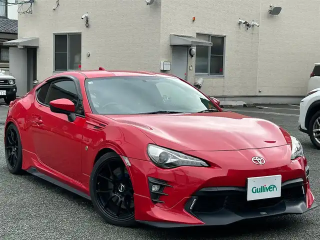 トヨタ ８６ GT リミテッド 熊本県 2016(平28)年 5.4万km ピュアレッド ワンオーナー/TRDエアロ/TRDマフラー/HKS車高調/HKSターボキット/TWS18インチAW/ENDLESSキャリパー/OGURAシングルクラッチ/TRUSTオイルクラー/BRIDEフルバケットシート/プッシュスタート/純正ナビ/（CD・DVD・フルセグTV・BTオーディオ・SD）/バックカメラ/ETC/クルーズコントロール/横滑り防止装置/純正荷室マット/純正フロアマット/ドアバイザー/新車保証書/取扱説明書/スマートスペアキー×1本