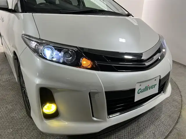 トヨタ エスティマ アエラス 大阪府 2016(平28)年 4.3万km ホワイトパールクリスタルシャイン 純正ナビ(フルセグ/DVD再生/Bluetooth) バックカメラ 後席モニター ETC クルコン 両側パワースライドドア オートライト 横滑り防止 前後ドラレコ スマートキー プッシュスタート