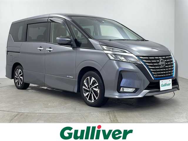 日産 セレナ e－パワー ハイウェイスター V 鹿児島県 2020(令2)年 2.9万km ダークメタルグレー 純正SDナビ/(BT/CD/DVD/AM/FM/フルセグTV)/プロパイロット/アラウンドビューモニター/両側パワースライドドア/パーキングアシスト/バックカメラ/前後コーナーセンサー/純正前後ドライブレコーダー/前席シートヒーター/アイドリングストップ/純正フリップダウンモニター/ウォークスルー/純正LEDヘッドライト/純正ビルトインETC/純正フロアマット/純正16インチアルミホイール/電動パーキングブレーキ/オートホールド/保証書/取扱説明書