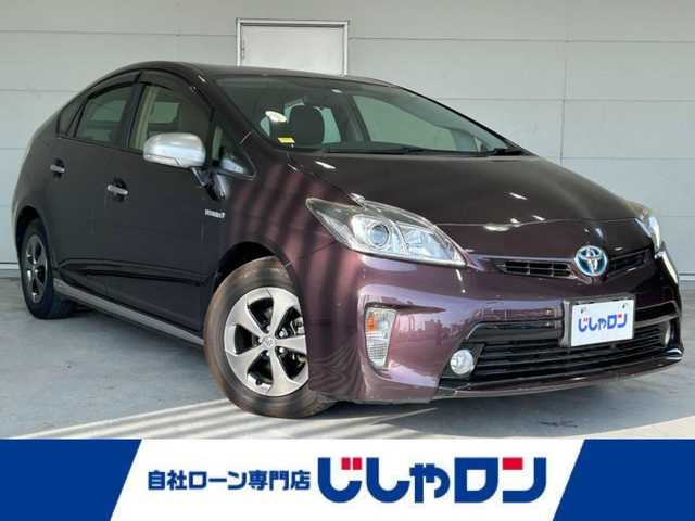 トヨタ プリウス S　マイコーデ 沖縄県 2014(平26)年 5.9万km ディープアメジストマイカメタリック (株)IDOMが運営する【じしゃロンOO店】の自社ローン専用車両になりますこちらは現金またはオートローンご利用時の価格です。自社ローンご希望の方は別途その旨お申付け下さい/・プッシュスタート　/・ナビ　/・Ｂｌｕｅｔｏｏｔｈ接続　/・バックカメラ　/・ＥＴＣ　/・純正アルミホイール　/・純正フロアマット　/・カーテンエアバック　/・アイドリングストップ　/・スマートキー　/・取扱説明書