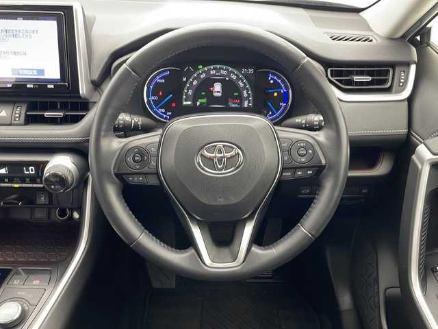 トヨタ ＲＡＶ４ ハイブリットG 千葉県 2021(令3)年 3.4万km アティチュードブラックマイカ 禁煙車/TRDキャリア/BALMINUM18インチAW/純正ディーラー9インチナビ/CD DVD　BT　フルセグ/バックカメラ/ビルトインETC/黒レザーシート/運転席シートヒーター/トヨタセーフティセンス/レーダークルーズコントロール/ハンドルヒーター/LEDヘッドライト/オートライト/オートハイビーム/前後ドライブレコーダー/スマートキー/プッシュスタート