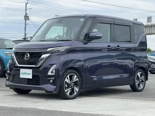 日産 ルークス HWS Gターボ プロパイロットED 徳島県 2020(令2)年 2.7万km アメジストパープル 9インチ純正SDナビ/・Bluetooth・フルセグ・CD・DVD・SD/全方位カメラ/エマージェンシーブレーキ/プロパイロット/ドライブレコーダー/両側パワースライドドア/スマートキー/スペアキー/プッシュスタート