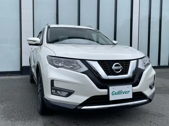 日産 エクストレイル 20Xi 大阪府 2019(令1)年 3.1万km ブリリアントホワイトパール 社外ナビ/   フルセグTV/CD/DVD/Bluetooth/全方位モニター/衝突軽減ブレーキ/コーナーセンサー/プロパイロット/電動リアゲート/アイドリングストップ/ダウンヒルアシストコントロール/純正18インチアルミホイール/プッシュスタート/スマートキー/ハーフレザーシート/ルーフレール/ＥＴＣ/ＬＥＤ/禁煙車