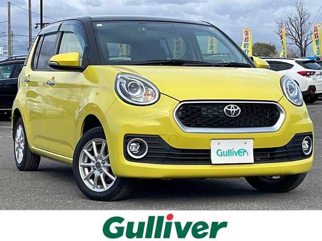 トヨタ パッソ モーダ 道央・札幌 2016(平28)年 6.8万km ブラックマイカメタリック/レモンスカッシュクリスタルメタリック 2トーン 4WD/寒冷地仕様/社外SDナビ/AM/FM/DVD/横滑り防止装置/バックカメラ/ビルトインETC/ドライブレコーダー/アイドリングストップ/ワイパーデアイサー/D席シートヒーター/ステアリングリモコン/プッシュスタート/スマートキー/LEDヘッドライト/オートライト/フォグランプ/電動格納ミラー/ウィンカーミラー/純正フロアマット/ドアバイザー/純正エンジンスターター/スチールホイール付冬タイヤ積込/（純正ホイールキャップ有）/165/65/R14/2020年/山5mm