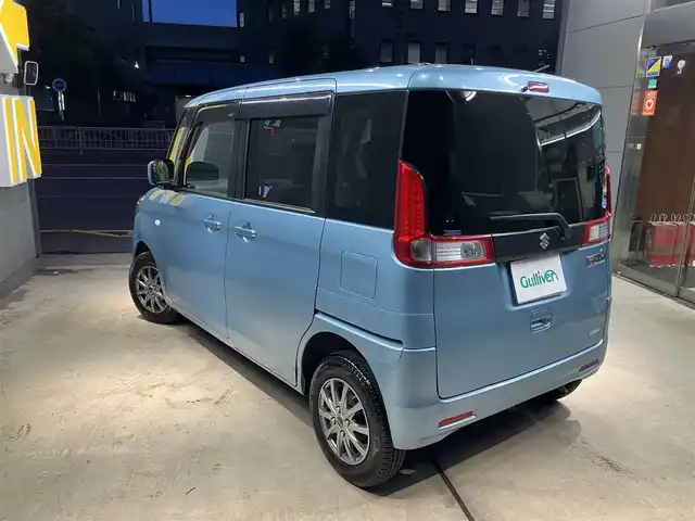 スズキ スペーシア G 東京都 2015(平27)年 1.5万km フィズブルーパールメタリック スマートキー/スペアキー/フロアマット/ドアバイザー/社外メモリーナビ/・CD／ワンセグTV/Wエアバック