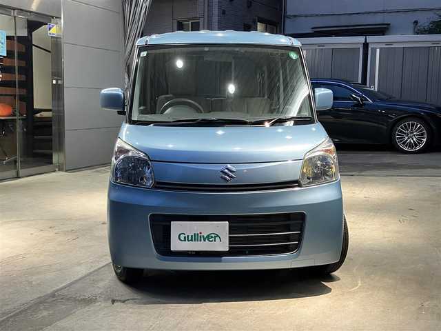 スズキ スペーシア G 東京都 2015(平27)年 1.5万km フィズブルーパールメタリック スマートキー/スペアキー/フロアマット/ドアバイザー/社外メモリーナビ/・CD／ワンセグTV/Wエアバック