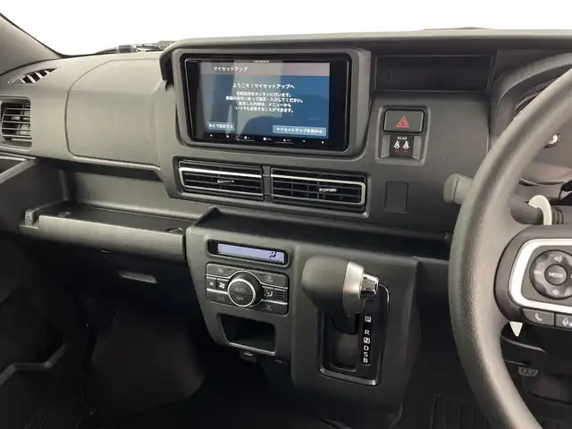 ダイハツ アトレー バン RS 鹿児島県 2025(令7)年 0.1千km ブラックマイカメタリック 社外ナビ　/（フルセグ/Bluetooth/CD/DVD）/アダプティブクルーズコントロール　/両側パワースライドドア　/コーナーセンサー　/オートライト　/アイドリングストップ　/ステアリングリモコン　/スマートキー　/電動格納ミラー　/EＴＣ　/純正フロアマット