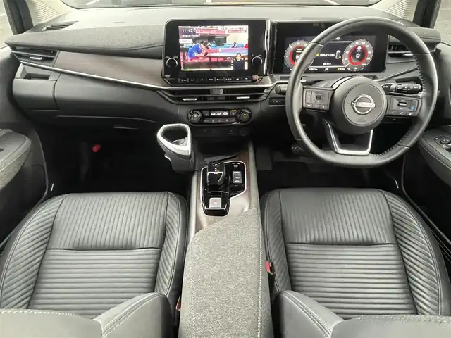 日産 オーラ G レザーエディション 島根県 2024(令6)年 1.3万km パープル ワンオーナー　/純正９型メモリナビ　/ＢＯＳＥサウンドシステム　/フルセグ/Ｂｌｕｅｔｏｏｔｈ　/全方位カメラ/ビルトインＥＴＣ2.0/前後ドラレコ　/インテリジェントクルーズコントロール　/ハーフレザーシート　/前席シートヒーター　/純正LEDライト　/前後コーナーセンサー